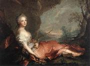NATTIER, Jean-Marc Marie Adelaide of France as Diana sg Spain oil painting artist